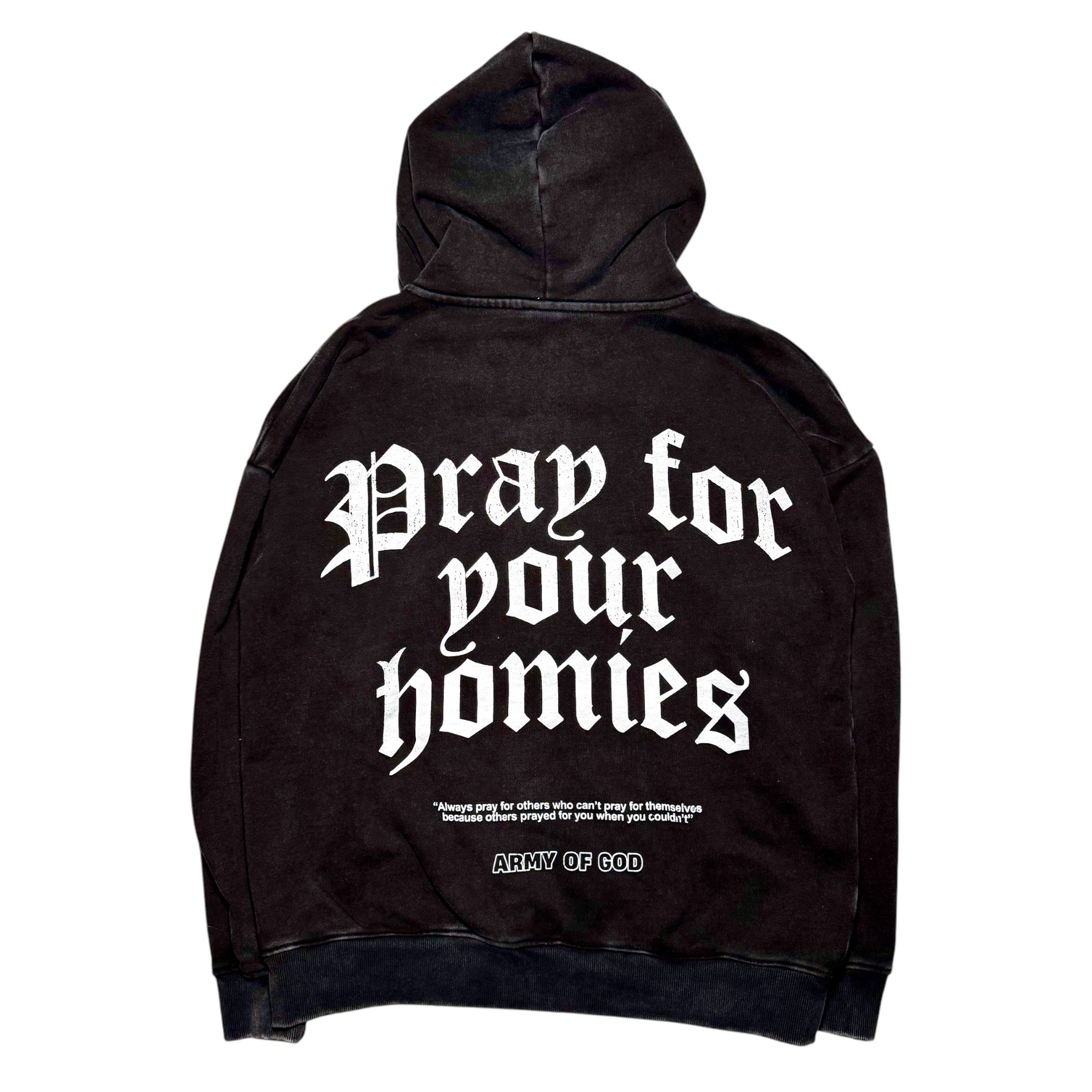 New Pray for Your Homies Heavyweight Oversized Hoodie Zip-Up