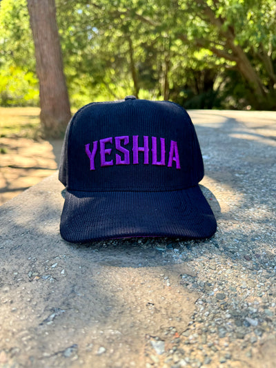 Yeshua LUX Corduroy Hat - Purple & Black