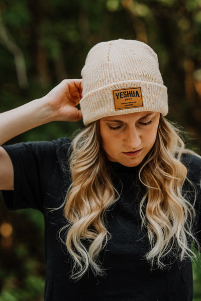 Yeshua Premium Beanie - Banana Cream