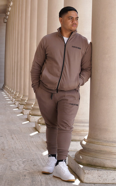 Fearless Faith Tracksuit Pants - Mocha