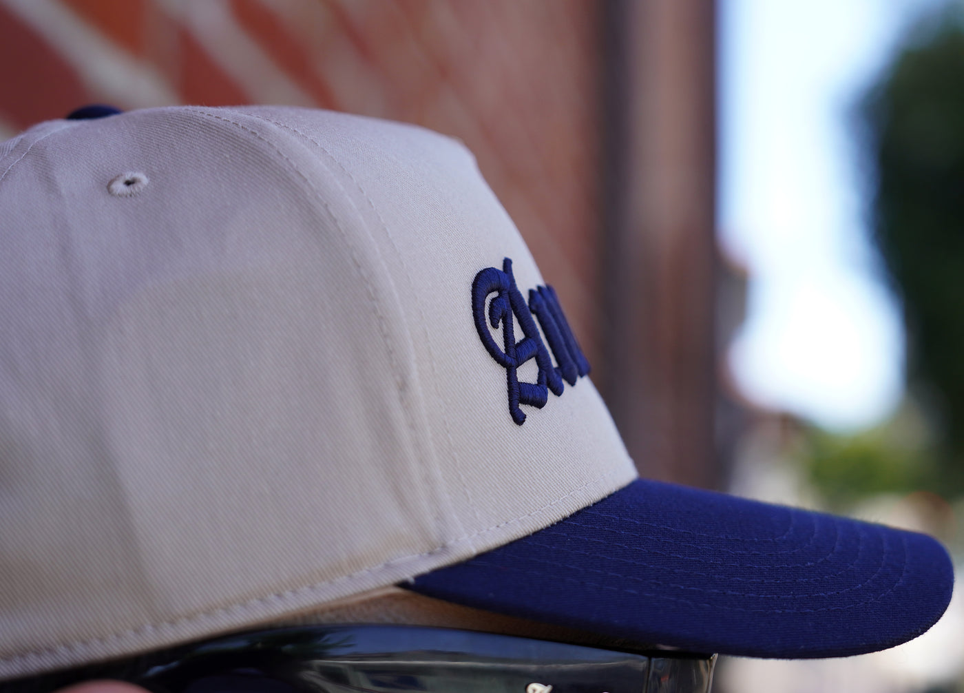 Anointed 2-Toned Snapback - Dark Navy Berry + Biscuit