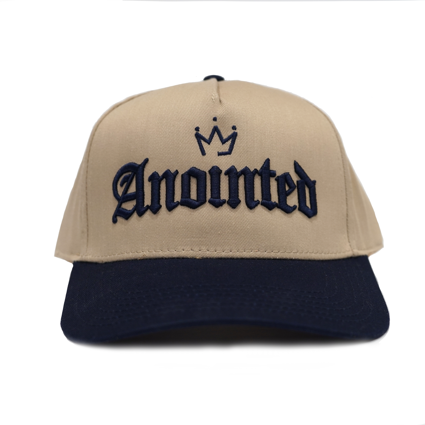 Anointed 2-Toned Snapback - Dark Navy Berry + Biscuit