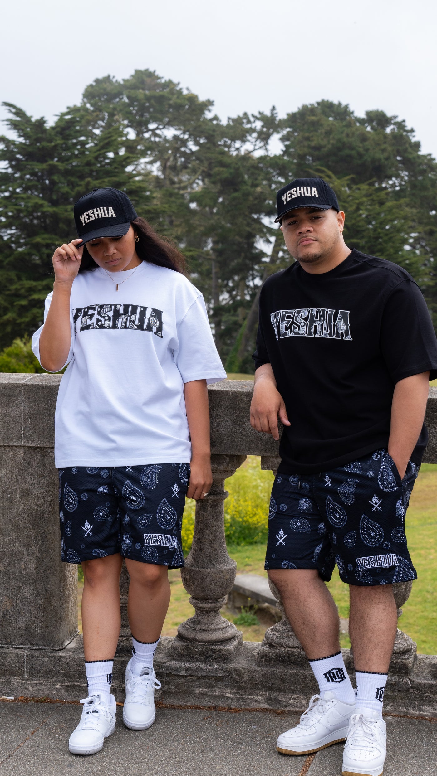 Yeshua Paisley Angel Mesh Shorts