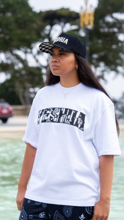 Yeshua Paisley Angel Oversize Tee - White