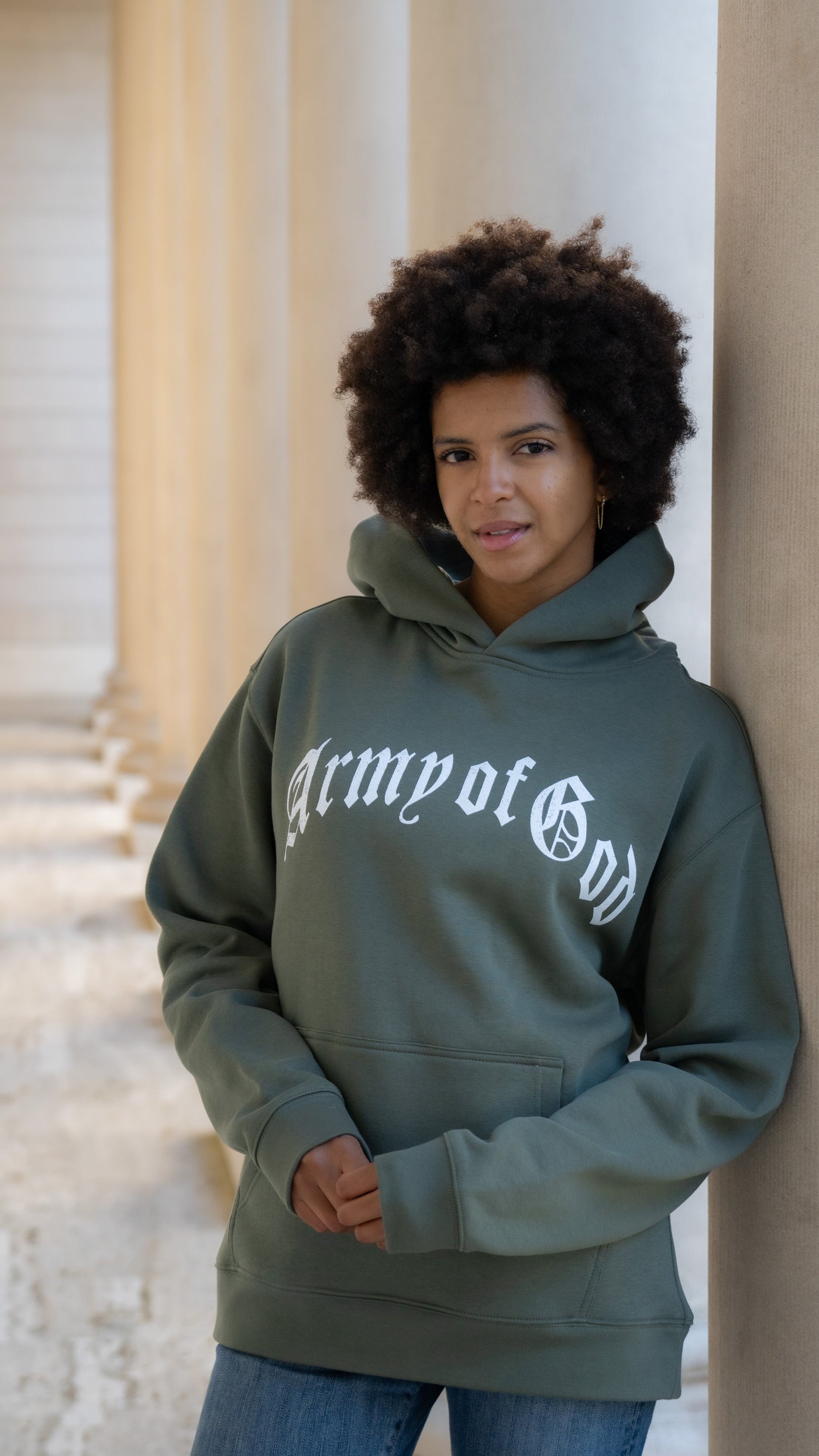 Pray for Your Homies Hoodie - Army Green