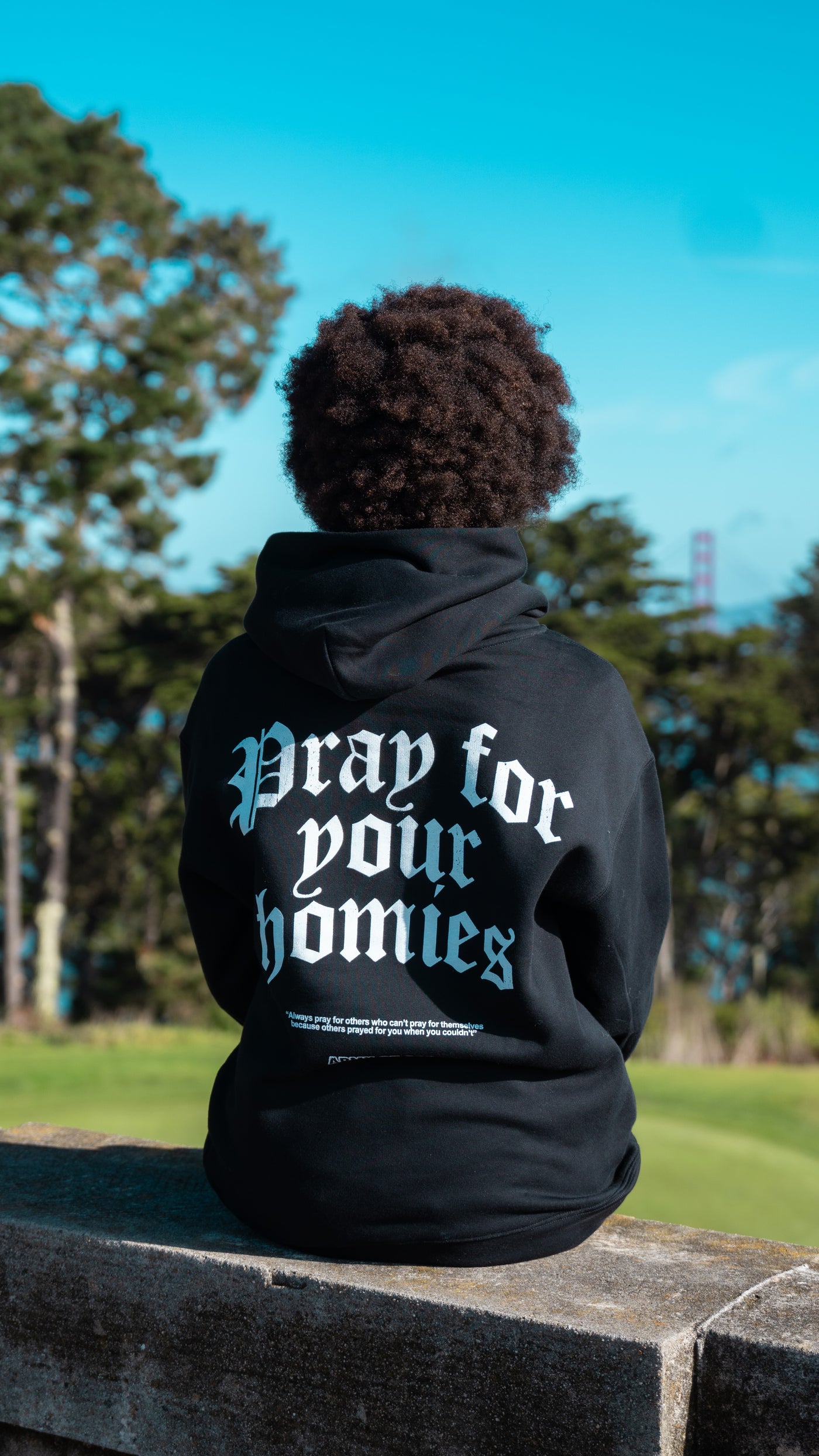 Pray for Your Homies Hoodie - Black