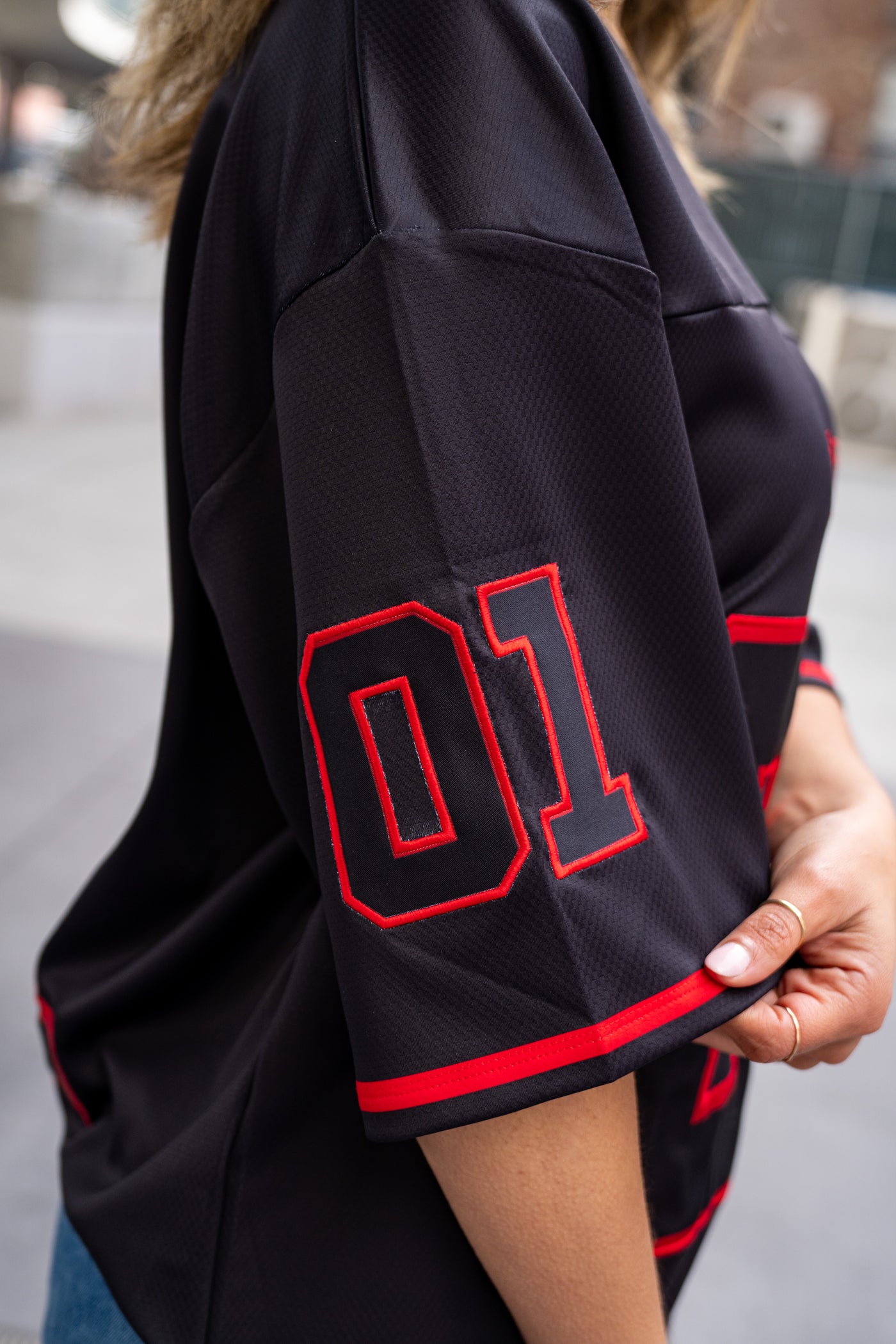 YHWH LUX Jersey - Black + Red