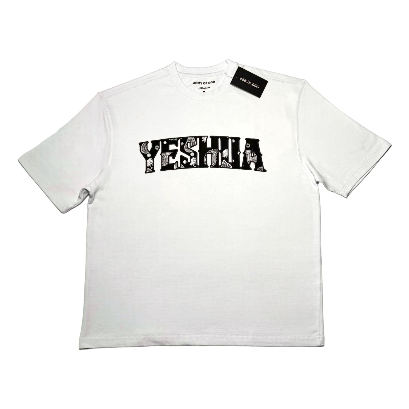 Yeshua Paisley Angel Oversize Tee - White