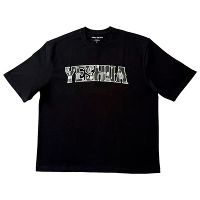 Yeshua Paisley Angel Oversize Tee - Black