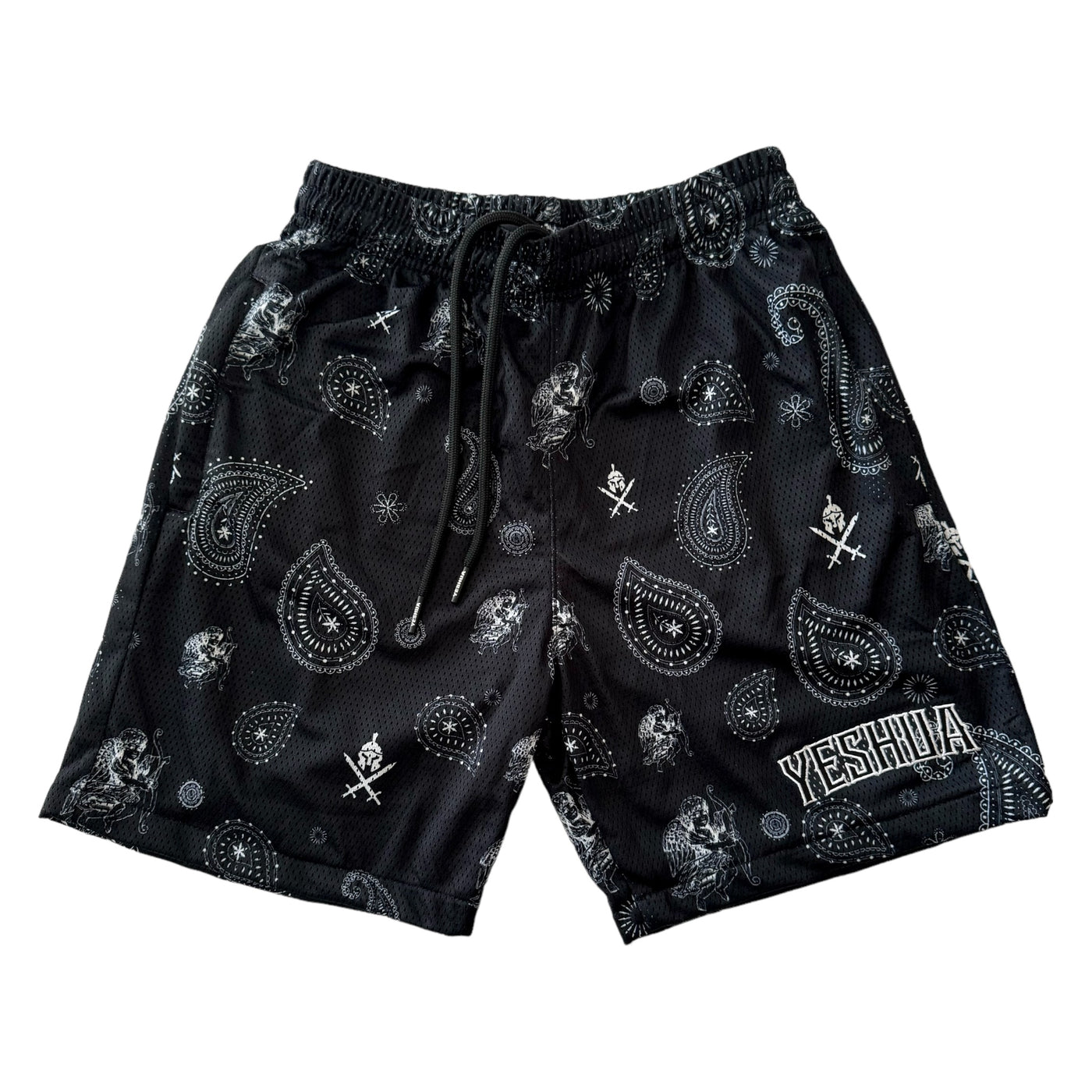 Yeshua Paisley Angel Mesh Shorts