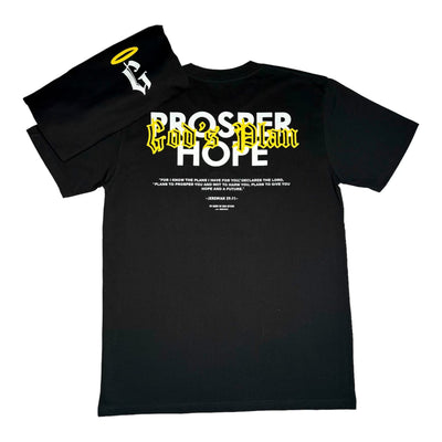 God's Plan Crew Tee Halo Concept - Black + Yellow