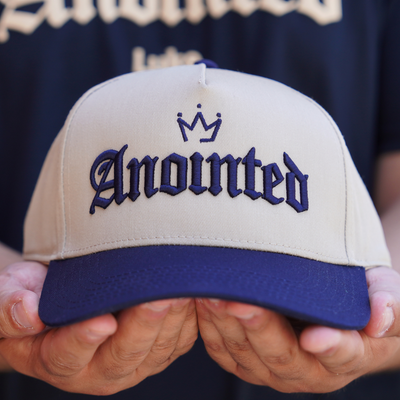 Anointed 2-Toned Snapback - Dark Navy Berry + Biscuit