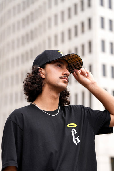 God's Plan Snapback Halo Concept - Black + Yellow