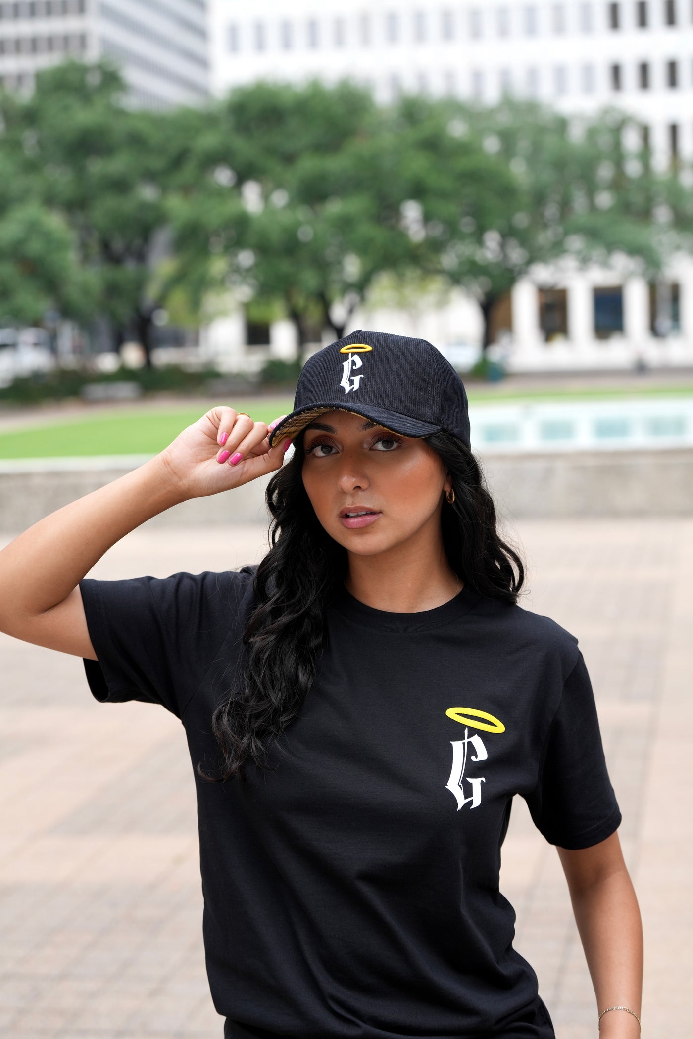 God's Plan Crew Tee Halo Concept - Black + Yellow