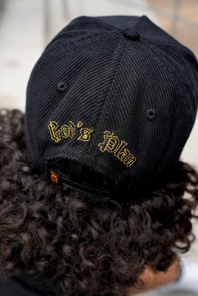 God's Plan Snapback Halo Concept - Black + Yellow