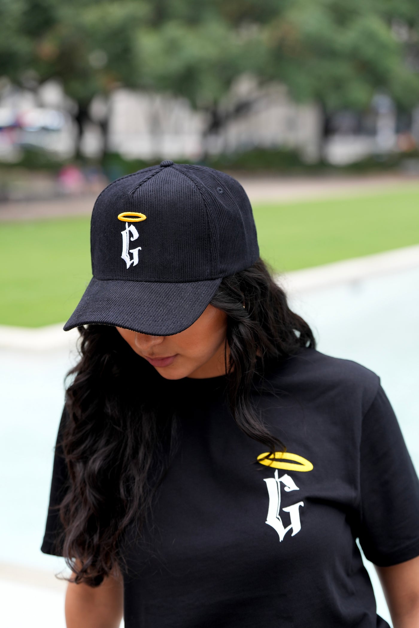 God's Plan Snapback Halo Concept - Black + Yellow