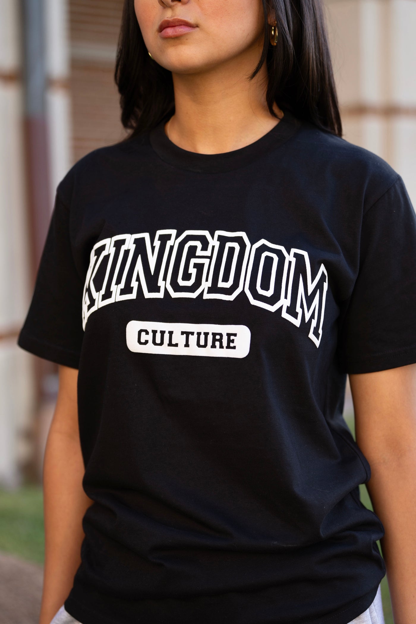 Kingdom Culture Collegiate Tee - Black