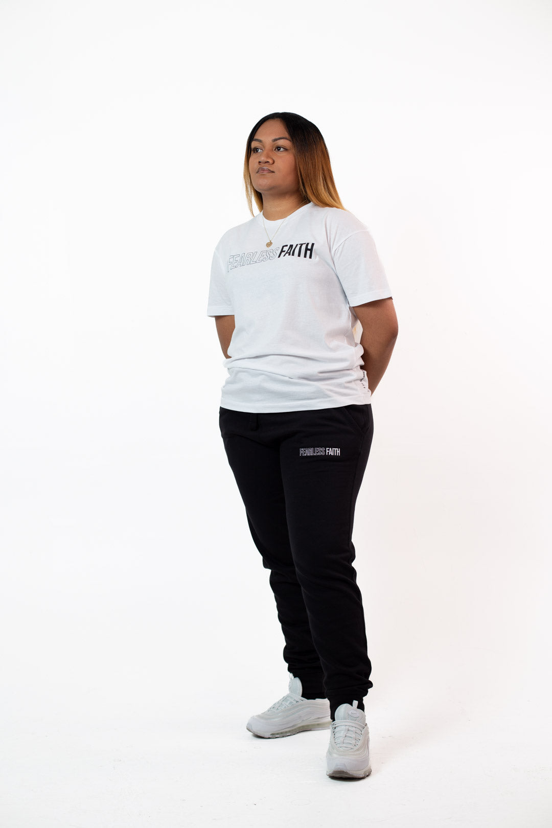 Fearless Faith Crew Tee - White