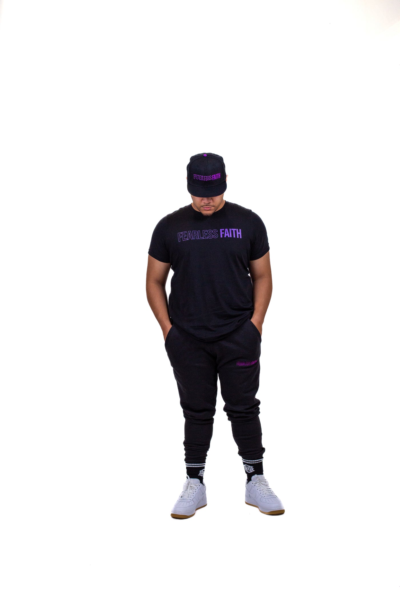 Fearless Faith Snapback - Black & Purple Edition