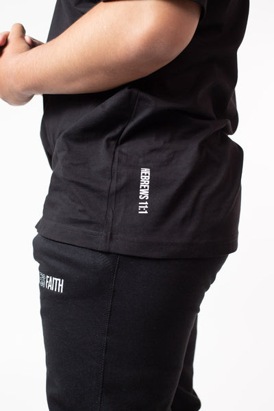 Fearless Faith Crew Tee - Black