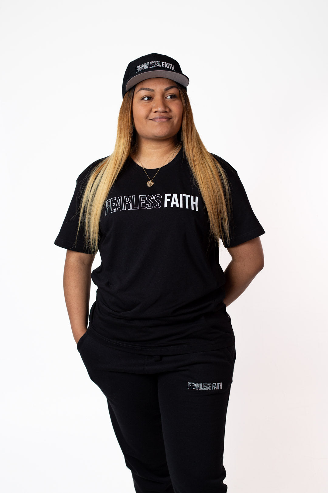 Fearless Faith Crew Tee - Black