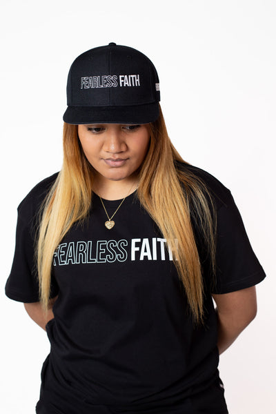 Fearless Faith Crew Tee - Black