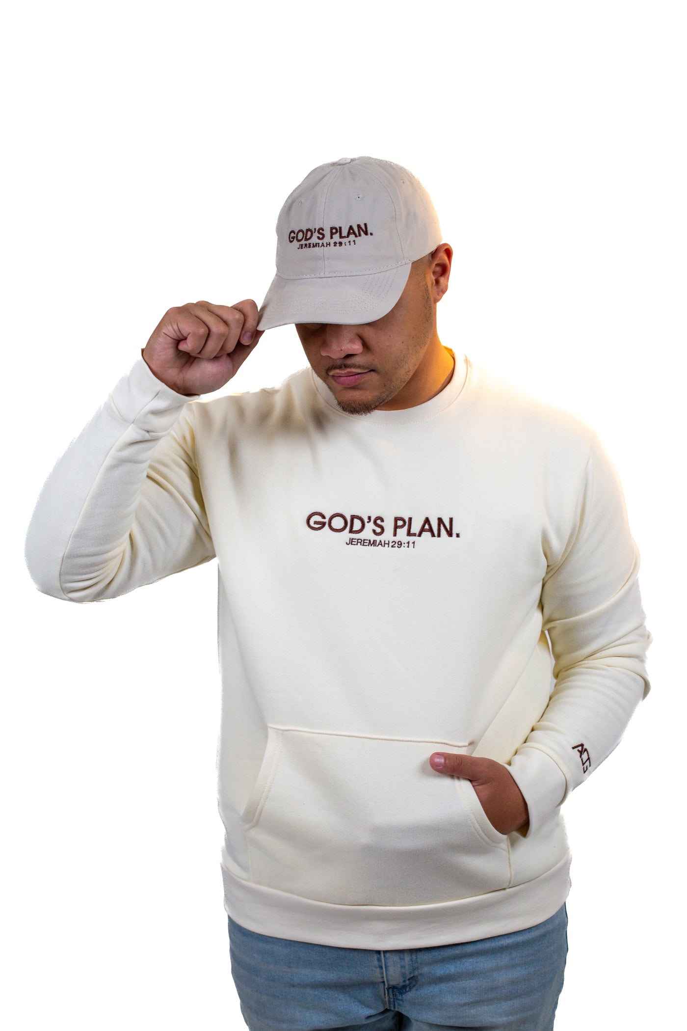 Gods_plan_pocket_crewneck_mocha_cream_aogattire_army_of_god_attire