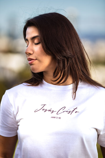 Jesús Cristo Crew Tee - White