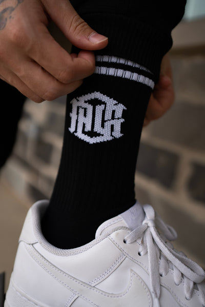 AOG Monogram Signature Socks - Black