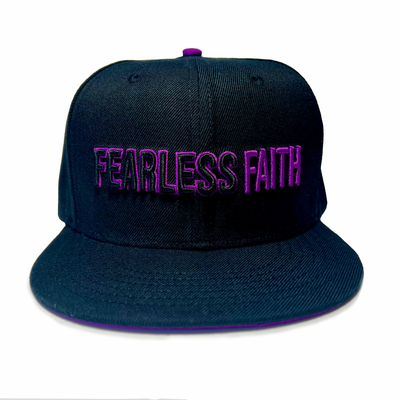 Fearless Faith Snapback - Black & Purple Edition
