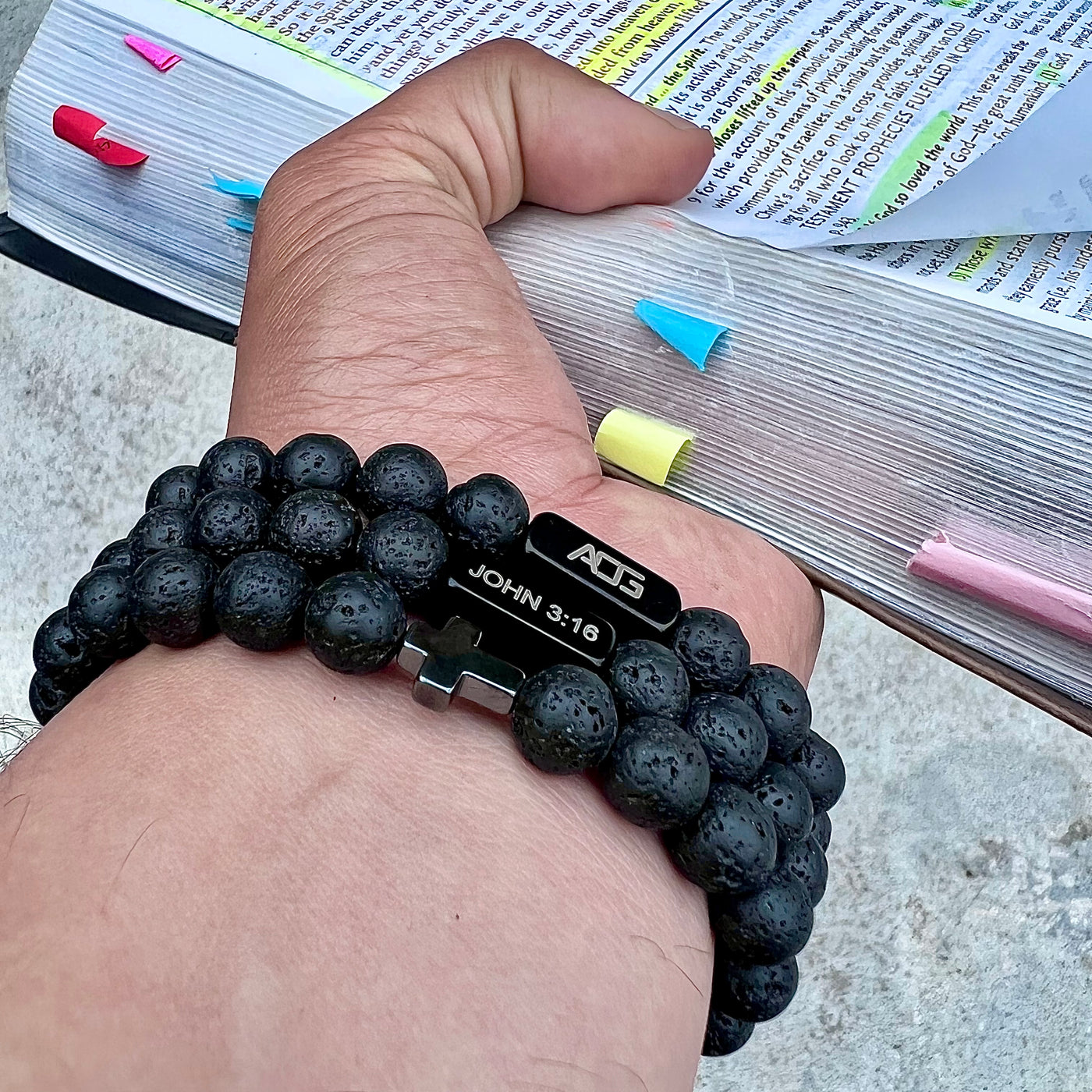 black_lava_stone_john_316_bracelet_by_army_of_god_attire
