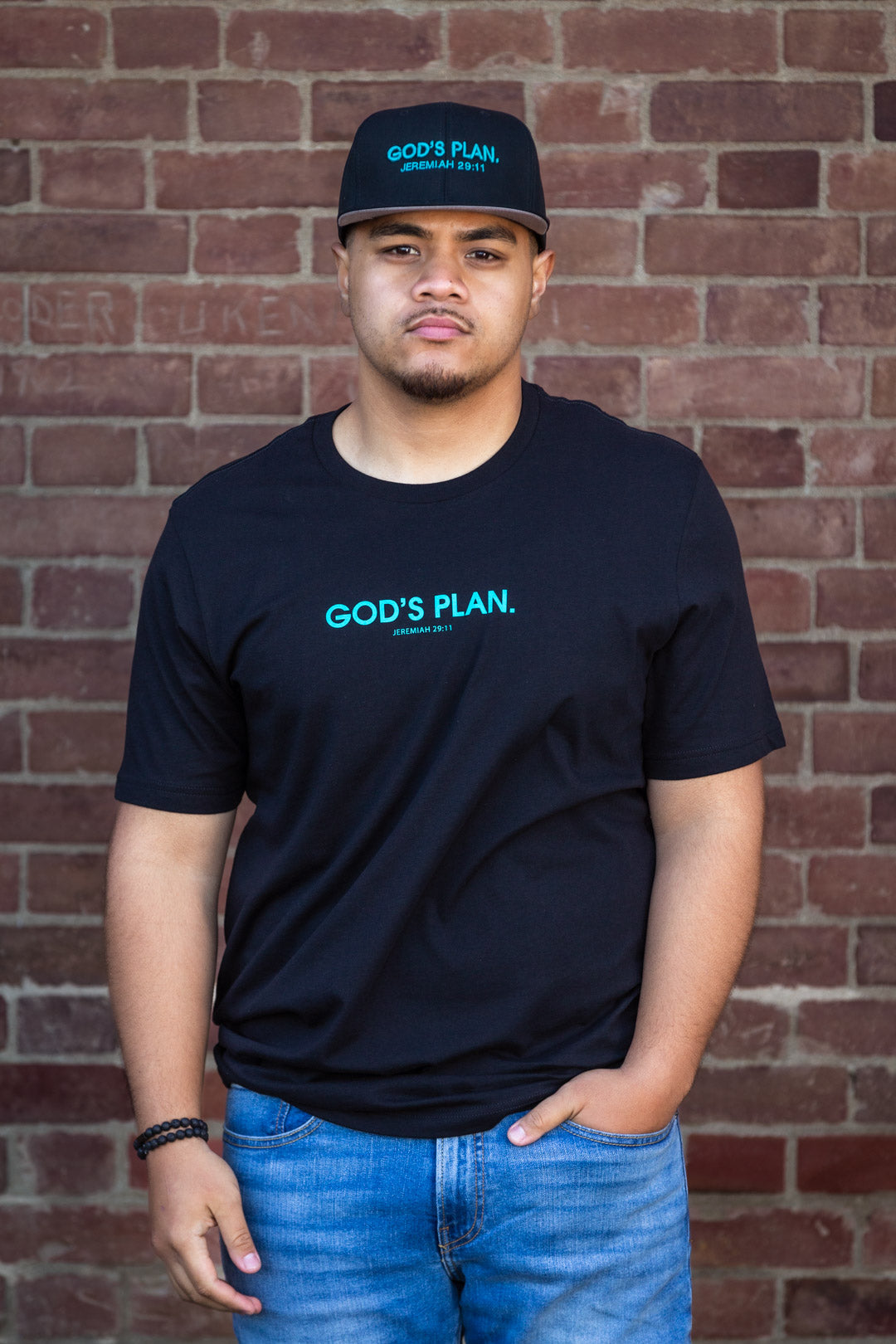 God's Plan Crew Tee - Black