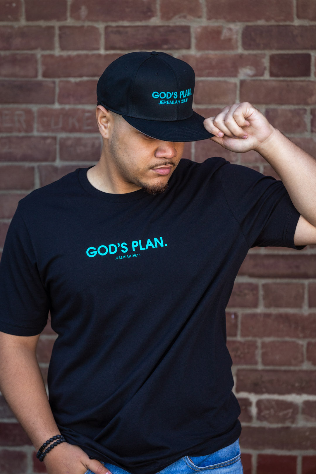 God's Plan Crew Tee - Black