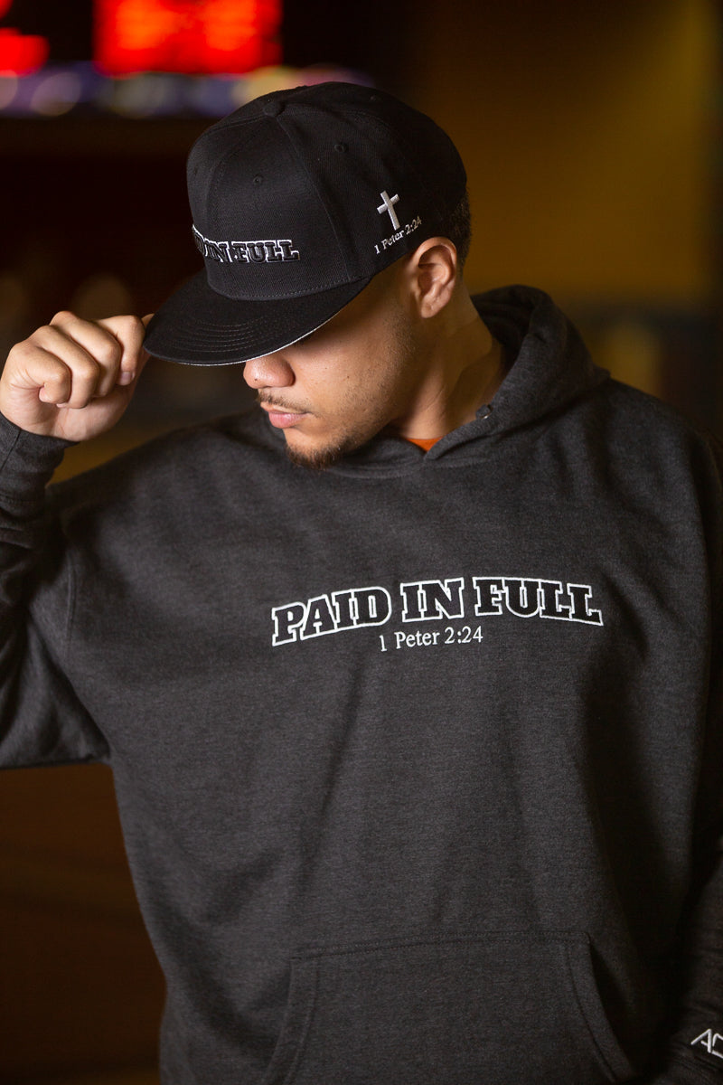 Paid In Full Charcoal Heather- Hoodie