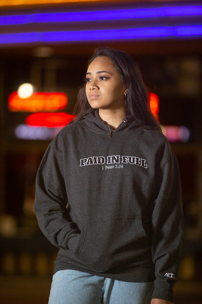 Paid In Full Charcoal Heather- Hoodie