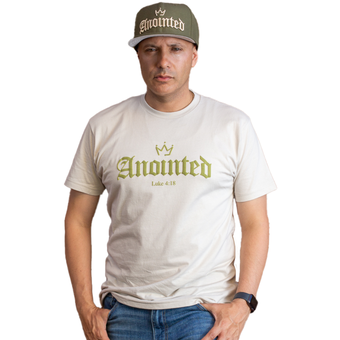 Anointed Autumn Edition Puff Print Crew Tee - Sand