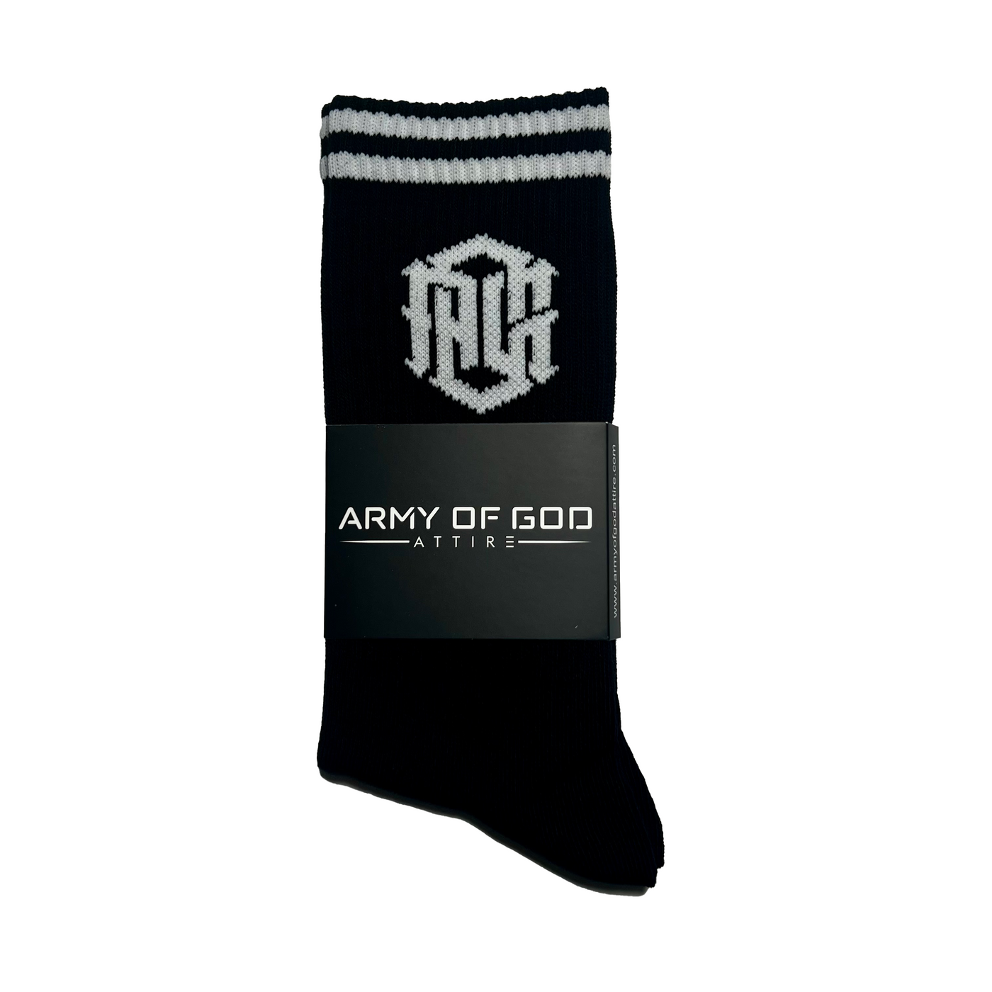 AOG Monogram Signature Socks - Black