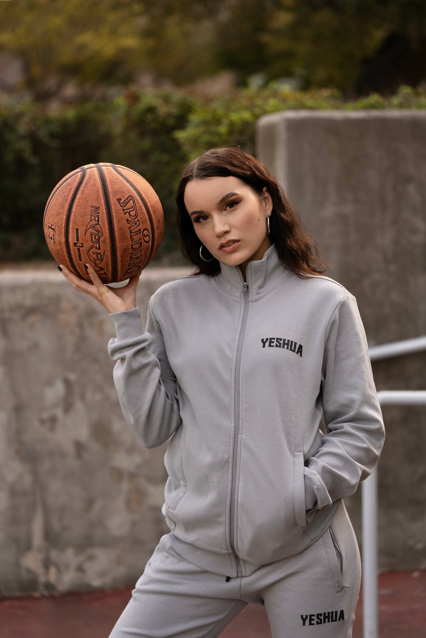 Yeshua Tracksuit Jacket - Smoke Grey