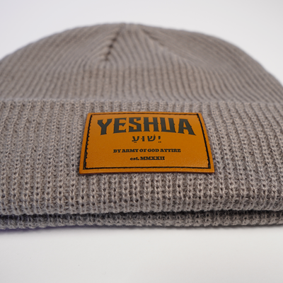 Yeshua Premium Beanie - Grey